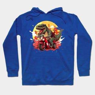 dino ride motorbike Hoodie